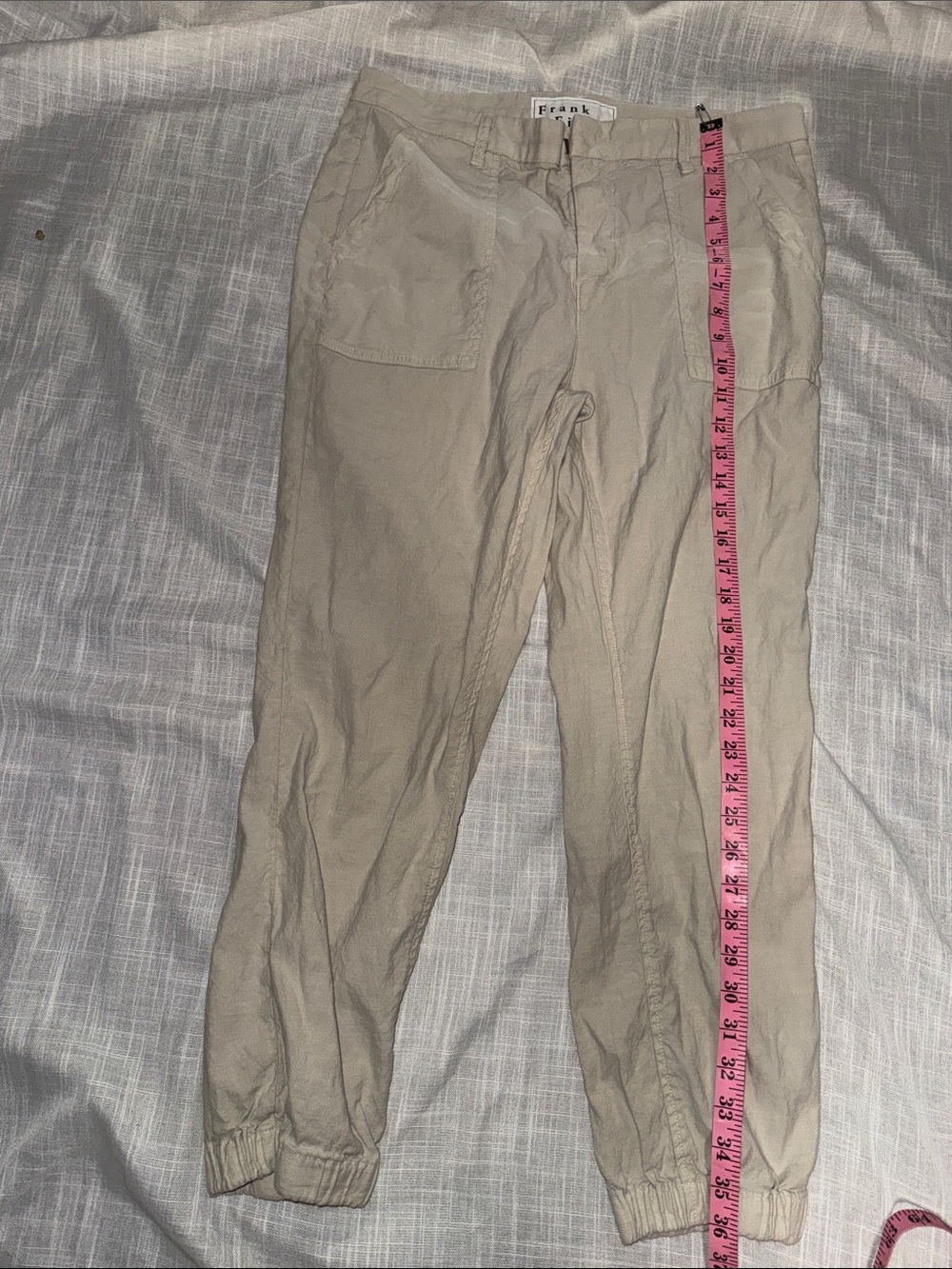 Frank & Eileen Beige Lightweight Jogger Pants